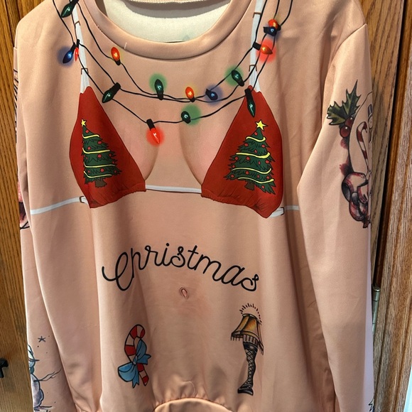 Women’s medium Ugly Christmas Sweater Funny Holiday Party Home Alone M/L - Picture 2 of 9